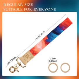 EcoVision Cute Keychain Lanyards for Keys, Wristlet Key lanyard for Women, Badge Lanyards Strap with 2 keyrings