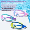 LYBHDAFA 2 Pack Kids Swim Goggles for 3-15 - HD