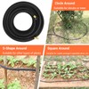 MAMIZO Soaker Hose 100 ft 1/2", Solid Brass Connectors,Heavy Duty
