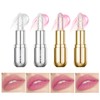 GECOMO Shiny Jelly Thermochromic Lipstick Moisturizing, Thinning Lip Lines, Prevents