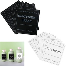 Waterproof Labels for Bottles, 24 PCS Conditioner Dispenser Label Stickers Waterproof Stickers for Jars & Bottles Durable, Tear-Resistant Tags for Home, Kitchen & Organising, 2.75 x 3.1 Inch