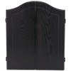 Action Outlaw Stained Wooden Dart Board Cabinet, Black (40-0500)