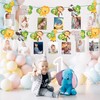 1st Birthday Baby Photo Banner for Newborn 1 to 12