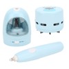 Pencil Sharpene Electric Blue Small Portable Stationery Set for Clean