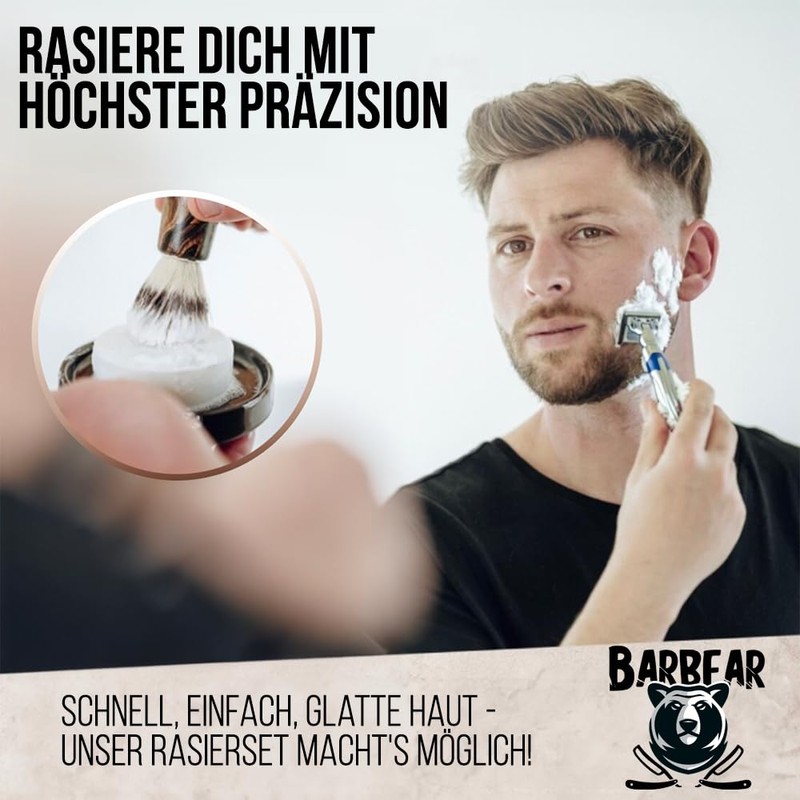 Barbear Gift Set for Men - Premium Safety Razor &