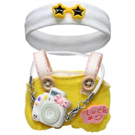 17cm Doll Clothes, Clothes for Dolls Outfit, Stylish Adorable Dolls Clothes Accessories for 17cm Dolls, Play & Collector Display (No Doll) (Yellow)