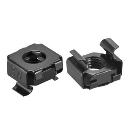sourcing map Snap-in Cage Nuts, M8 x 1.25mm Carbon Steel Nut for Server Shelve Cabinet 5pcs