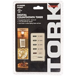 D Series Electronic Auto Off in-Wall Time Switch, 120 VAC 60 Hz Input Supply, 10, 20, 30, 60 Minutes Time Setting, Ivory