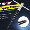 SSEDEW Bridge Pin Hole Reamer Tapered 5-Degree 6 Fluted Acoustic