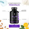 Biotina de 100 Cápsulas. Ingredientes naturales: Colágeno, Vitamina E y