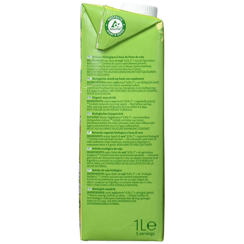 LIMA Soya Drink Natural, Pack of 12 (12 x 1000