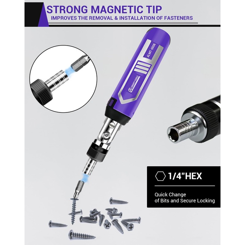 Ratchet Screwdriver Set, 14-in-1 Multi Bit Screwdriver Set, 180° Pivoting