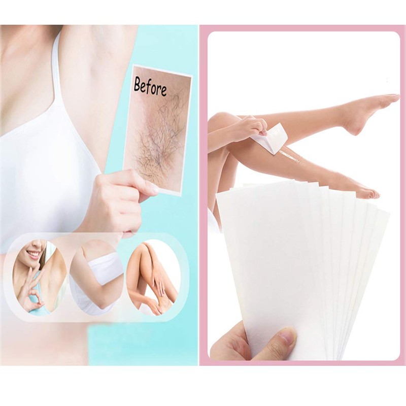 BlingKingdom 100pcs Paper Wax Waxing Strips for Arms Legs Lip