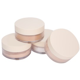 4pcs FOCALLURE Oil Control Loose Powder Moisturizing Face Setting Powder Makeup Tool