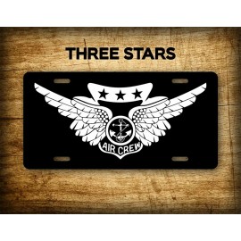 SignsAndTagsOnline.com Combat Aircrew Wings License Plate Veteran Wings Auto Tag