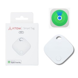 ATOM tech Smart Tag, Compatible with Apple Find My (iOS Devices Only), Smart Tracker, Anti-lost Tag, GPS, Kids