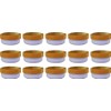 15 ointment containers, cream containers, flat ointment jar, 12 ml