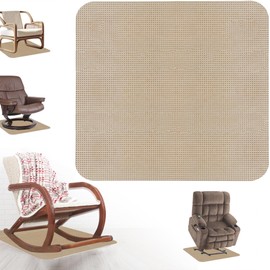 Recliner Pads for Hardwood Floors Non Skid Furniture Gripper Pad Floor Rubber Mat Anti Slide Furniture Pad Hardwood Floor Protector Swivel Chairs Recliner Mats Non Slip Recliner Grippers(Camel)