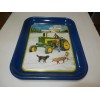 JOHN DEERE SLEIGH RIDE WITH DADDY METAL SERVING TRAY by