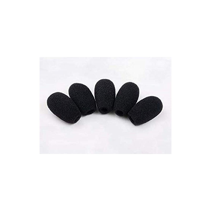 Headset Incom, Pin Microphone, Microphone Sponge, Black, Set of 5,