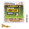 LIONMAX Deck Screws 1-1/4 Inch, Wood Screws #8 x 1-1/4",