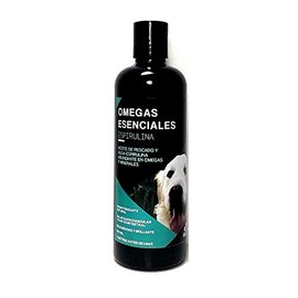 Aceite de Pescado y Espirulina orgánica 100% Natural para Perros y Gatos, con más y Mejores proteínas, nutrientes y aminoácidos, Combate alergias y actúa como desintoxicante Natural (1000 ml)