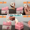 SHOIKOM Stylish and Sharp Desktop Tape Dispenser Cute Office Tape