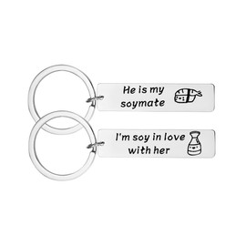 Couple Gifts for Him and Her Sets Keychain Engagement Wedding Gifts for Couple Newlyweds Spouse Hubby Wifey Husband and Wife Anniversary Birthday Gifts Boyfriend Girlfriend Fiancee Fiance Gift Gf Bf