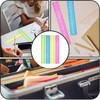 RTRTGS Pack of 4 30 cm Plastic Ruler, Colourful Transparent