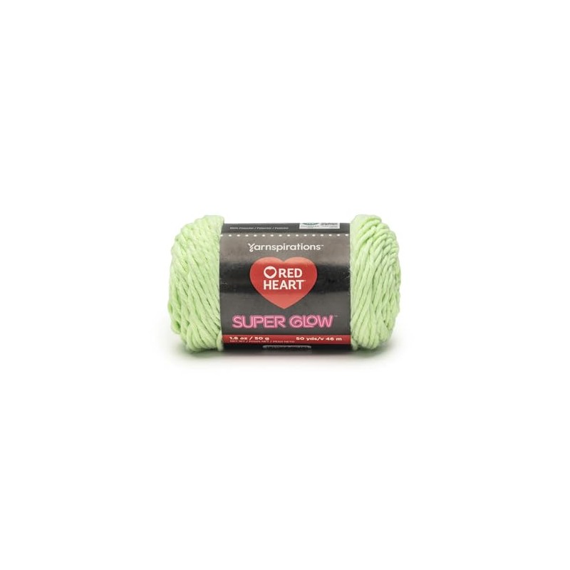 Red Heart Super Glow Yarn,100% Polyester, 50 g, 46 m