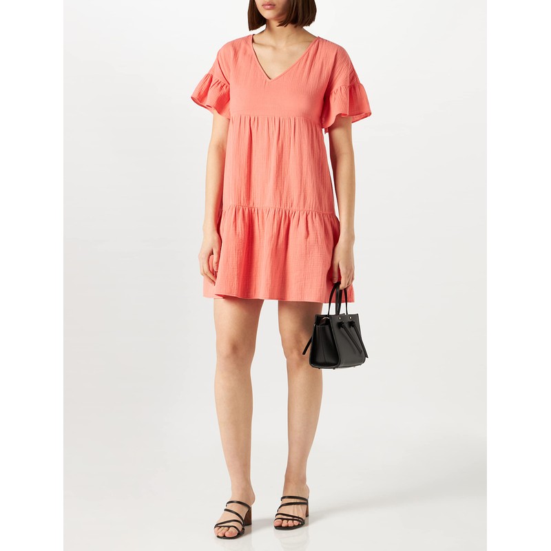 Naf Naf Women's Papaya Robe, 38, Papaya