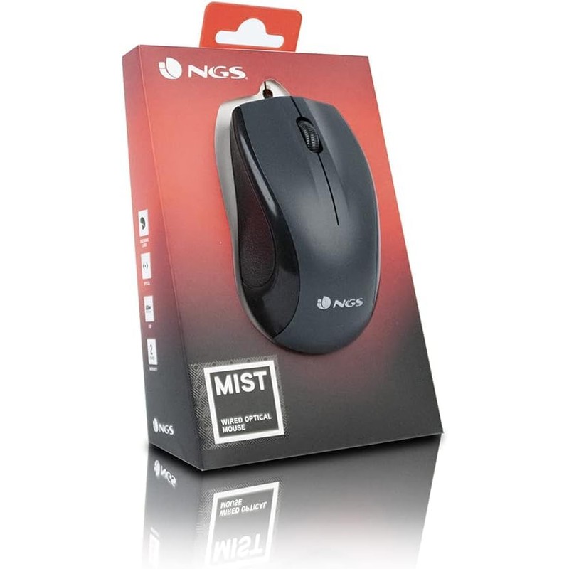 NGS 1000 dpi - Mouse óptico con USB de Desplazamiento,