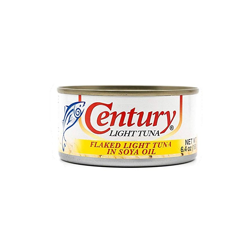 Century Filipino Flaked Light Tuna in Soya Oil (6 Pack,