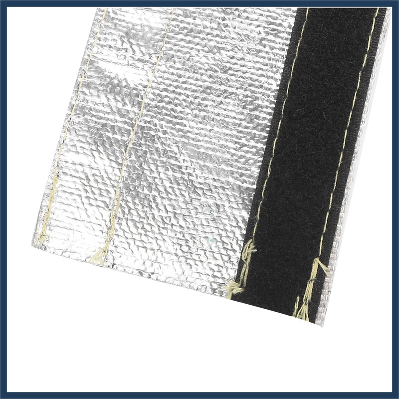 INFINAUTO Car Heat Shroud 5/8" ID 3.2ft Aluminized Sleeving Shield