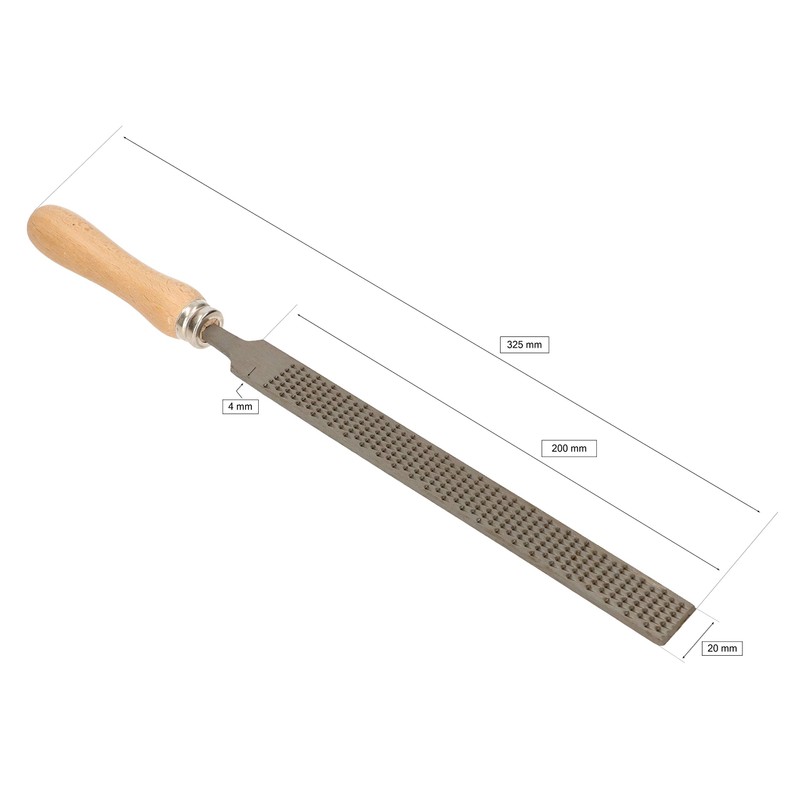 KOTARBAU® Flat Wood Arrows 200 mm Rasp Cut 1 (Coarse