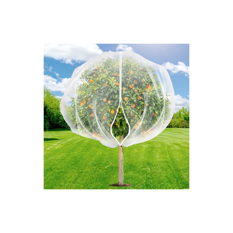 Large Fruit Tree Netting with Zipper & Drawstring for Plant