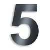 Metzler House Number Made of Solid Steel in Anthracite RAL