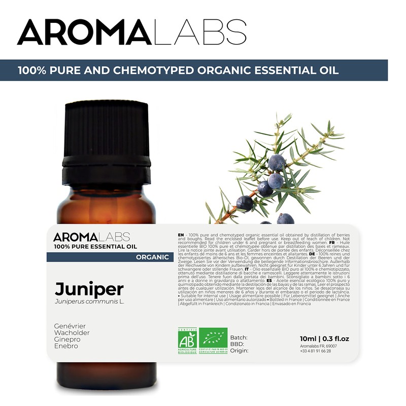 BIO - Juniper Essential Oil - 10mL - 100% Pure,