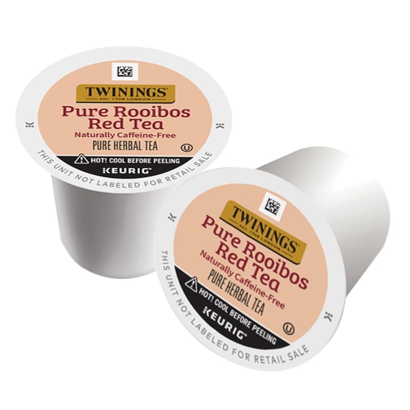 Twinings Pure Rooibos Red Tea K-Cup Pods for Keurig, 24