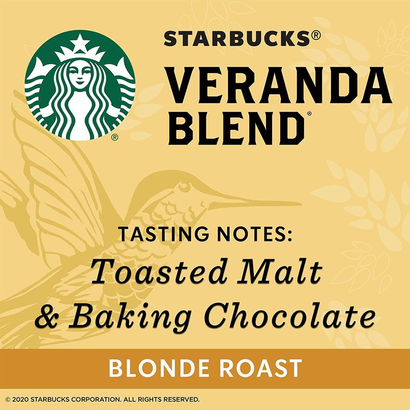 Starbucks Ground Coffee, Veranda Blend, Blonde Roast, 16 Ounce Bags,