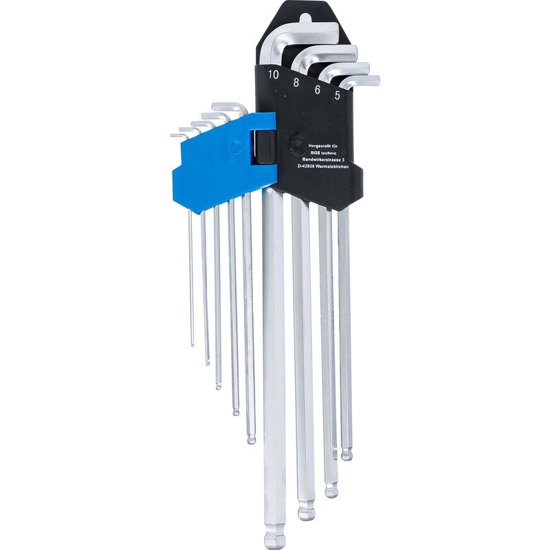 BGS 9374 Allen Wrench Set Long + Extra Short Hex