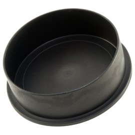 Caplugs 99390127 Plastic Conductive Cap for Threaded and Non-Threaded Connectors. CEC-19, E/VAC, to Cap Nominal Thread Size 1-3/16", Black (Pack of 50)