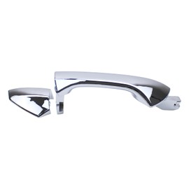 MOTOKU Rear Left Chrome Exterior Door Handle for Honda Accord 2008-2012 Outer Driver Side with Cover