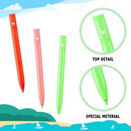 Replacement Colorful Stylus Drawing Pen and lanyard for LCD Writing Tablet, Colorful Drawing Tablet,Kids Drawing pads,Doodle Board(3 Pack Stylus Pens(Random Colorful) and 1 lanyard)