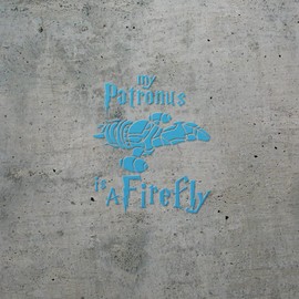 Transparent Decal Stickers of My Patronus is A Firefly (Azure Blue) Premium Waterproof Vinyl Decal Stickers for Laptop Phone Accessory Helmet Car Window Mug Tuber Cup Door Wall ANDSKUS083365BE080322