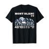 Tour du Mont Blanc TMB Hiking Mountaineering Souvenir T-Shirt