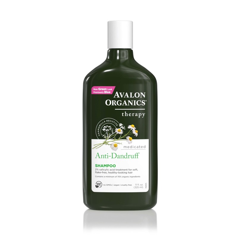Avalon Organics All Natural Dandruff Therapy Shampoo, 11 Fl Oz