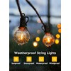 Brightown String Lights Outdoor Waterproof with Remote Cable Ties, 108FT