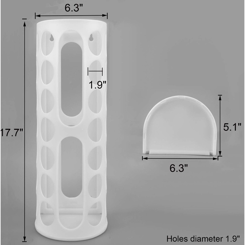 Lunies Grocery Bag Holder - Wall Mount Hanging Trash Bag