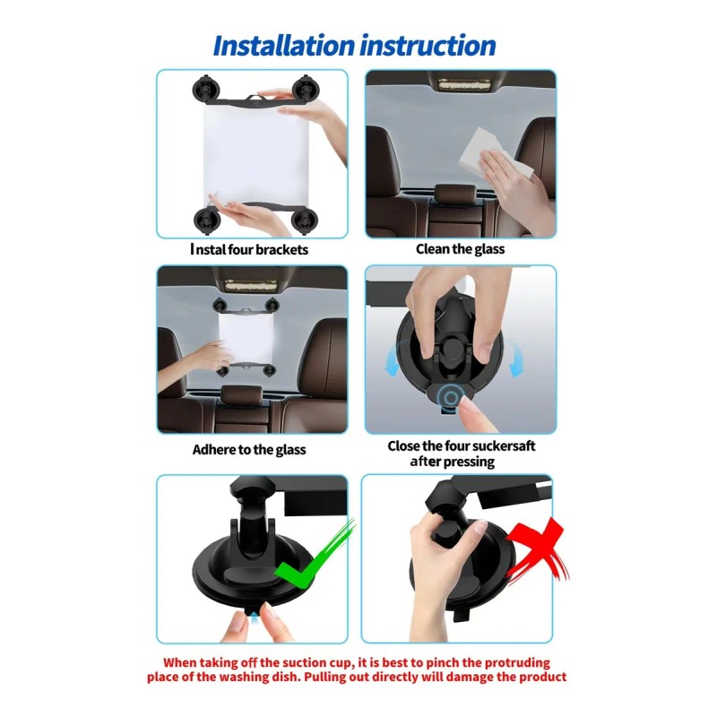 Soporte De Ventosa O Chupon Para Antena Starlink Mini